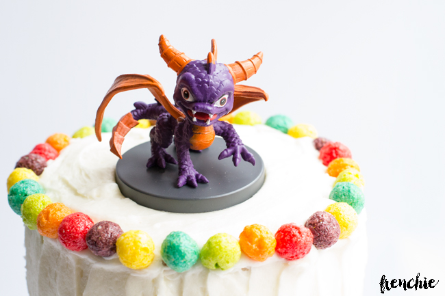 Create this homemade funfetti cake using General Mills Trix cereal.